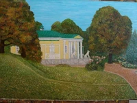 Картина маслом на холсте  "Коломенское резиденция Александра 1 &q